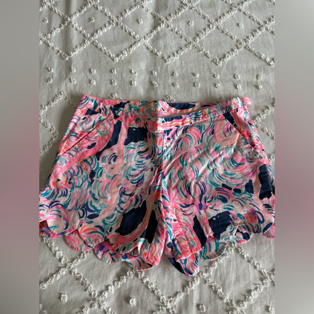Lilly Pulitzer High Waist Pink and Blue Shorts